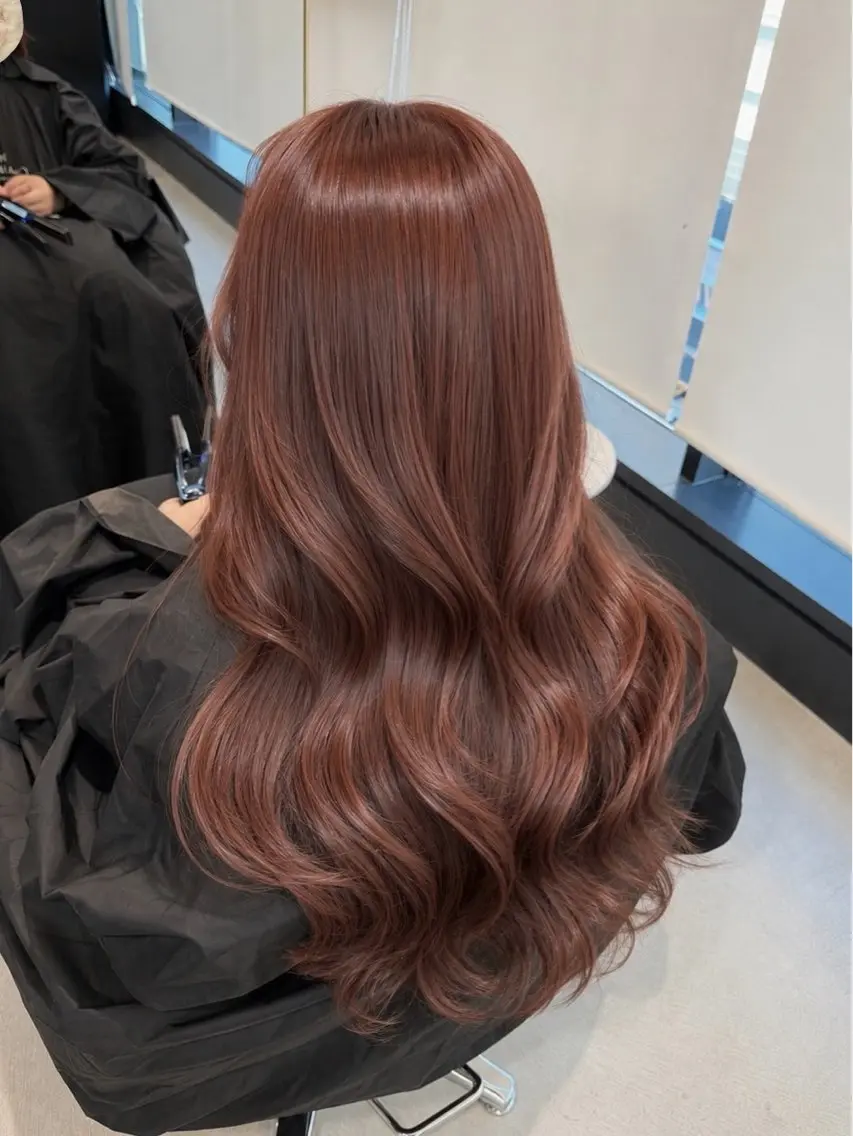 ロング カラー ヘアカラー トリートメント caho/大阪梅田 韓国ヘア♡のヘアスタイル