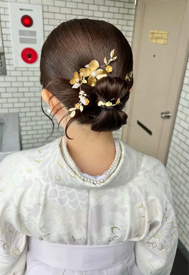 ヘアアレンジ 卒業式のヘアスタイル 大人可愛いヘアメイク 💋🧚♀️しずかのヘアスタイル