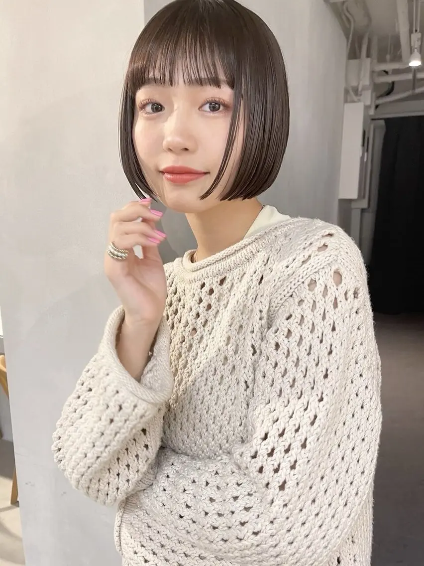 ショート カット ヘアカラー トリートメント ニシカワ ユズミのヘアスタイル