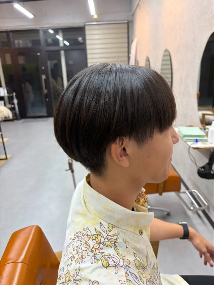 メンズ マッシュ 比嘉 泰壽のヘアスタイル