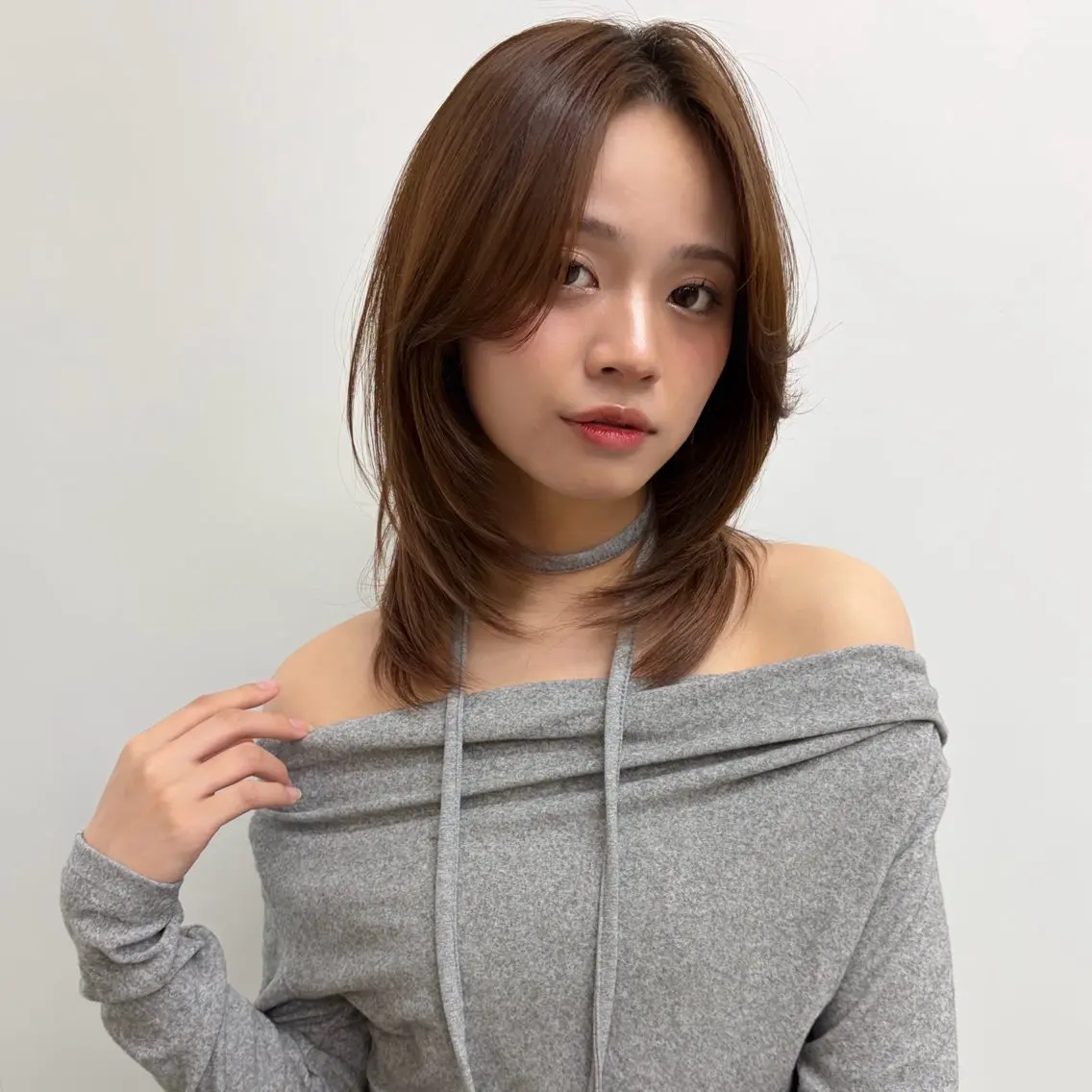 ミディアム レイヤーカット カットモデル募集中 🤍harunaのヘアスタイル