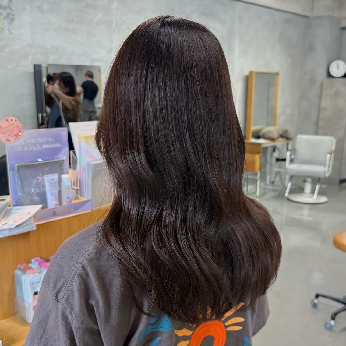 カラー ブラウンカラー カット ヘアカラー トリートメント 湯浅 慈園のヘアスタイル