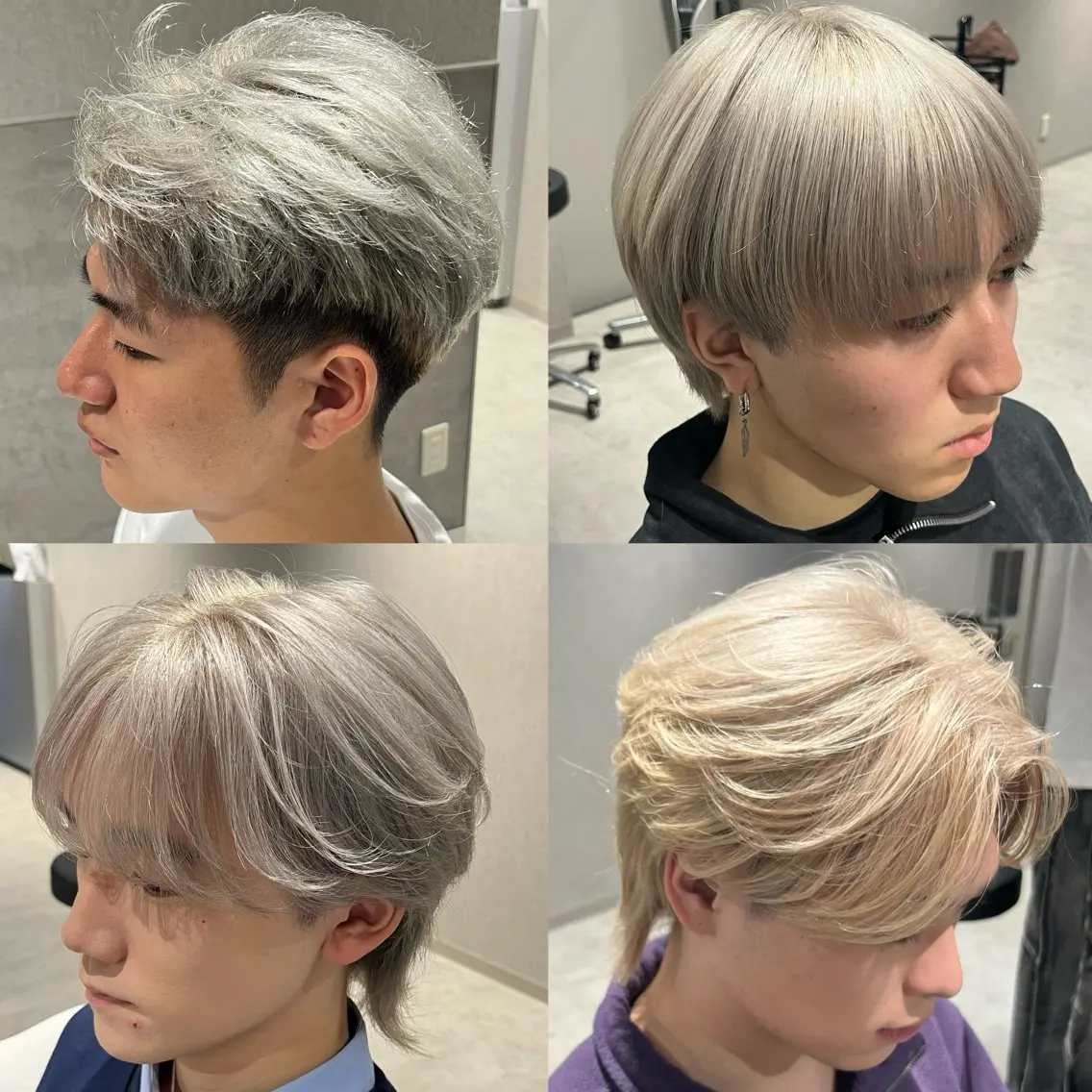 【男性U24限定】🔥メンズカット➕ホワイトブリーチカラー➕補修トリートメント(2色以上カラー+¥2500〜)🔥の写真