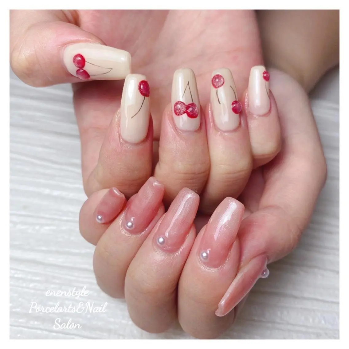 ミディアム ネイル 🐾enen style 🐾のネイルデザイン