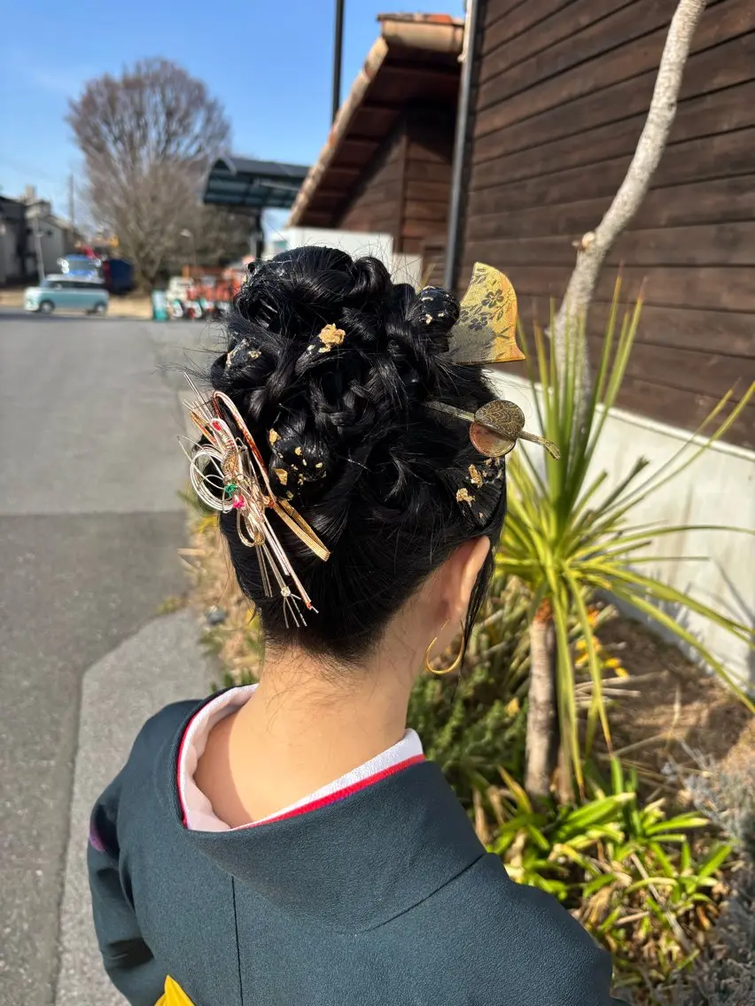 ヘアアレンジ 卒業式のヘアスタイル ヘアセット NAGONSTYLE 田村　莉生のヘアスタイル