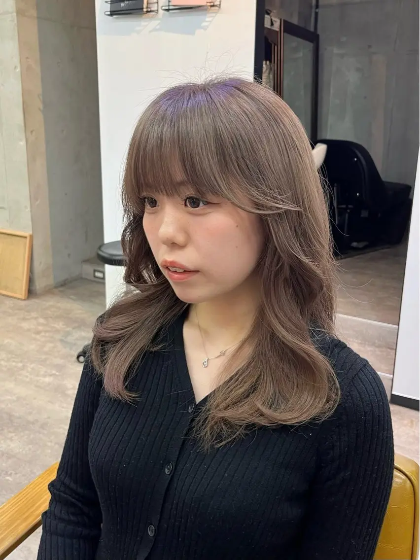 «人気 𝐍𝐨.𝟏»透明感たっぷりワンカラー➕内部補修140%TOKIOトリートメント付🍐✨の写真