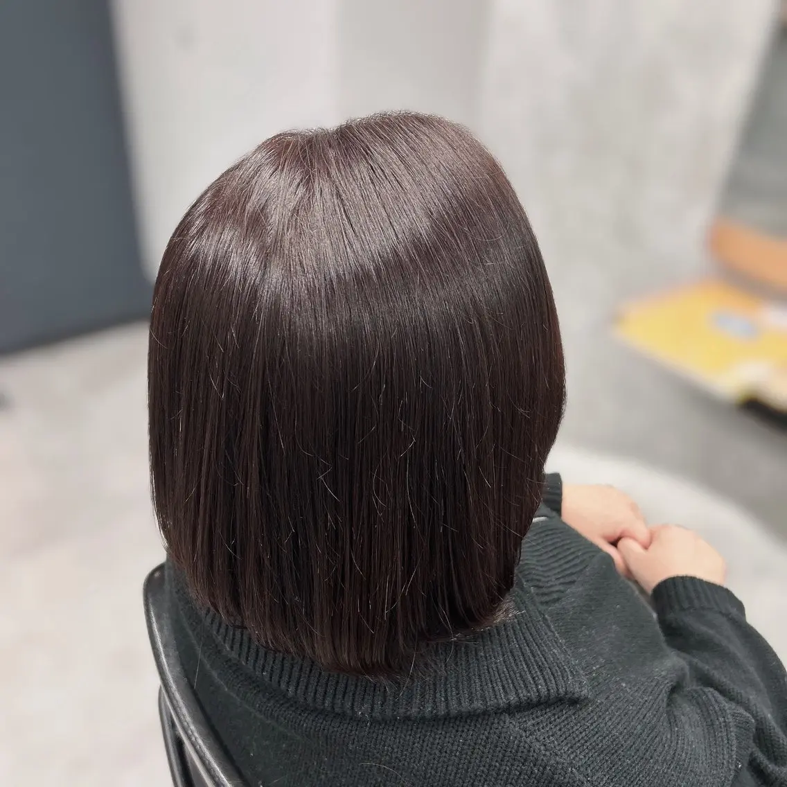 カラー ブラウンカラー ピンクカラー 中内 美空のヘアスタイル
