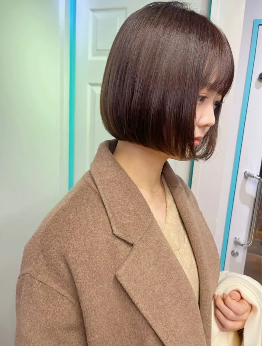 ショート ボブ 似合わせボブ🤍 女性らしさのあるヘアのヘアスタイル