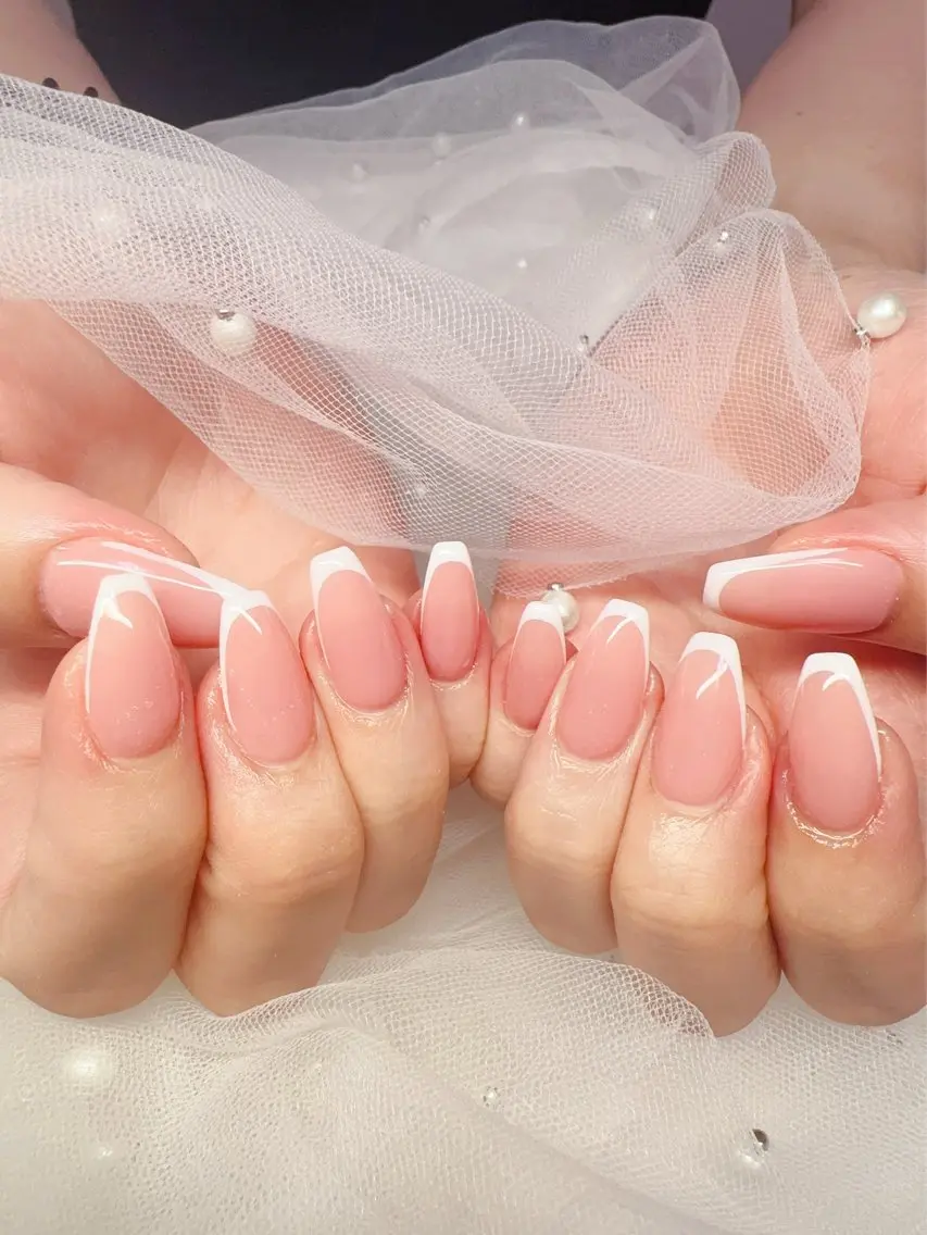 ネイル オーロラネイル チークネイル 成人式 長さ出し ジェルネイル ハンドネイル YUYI.nail salonのネイルデザイン