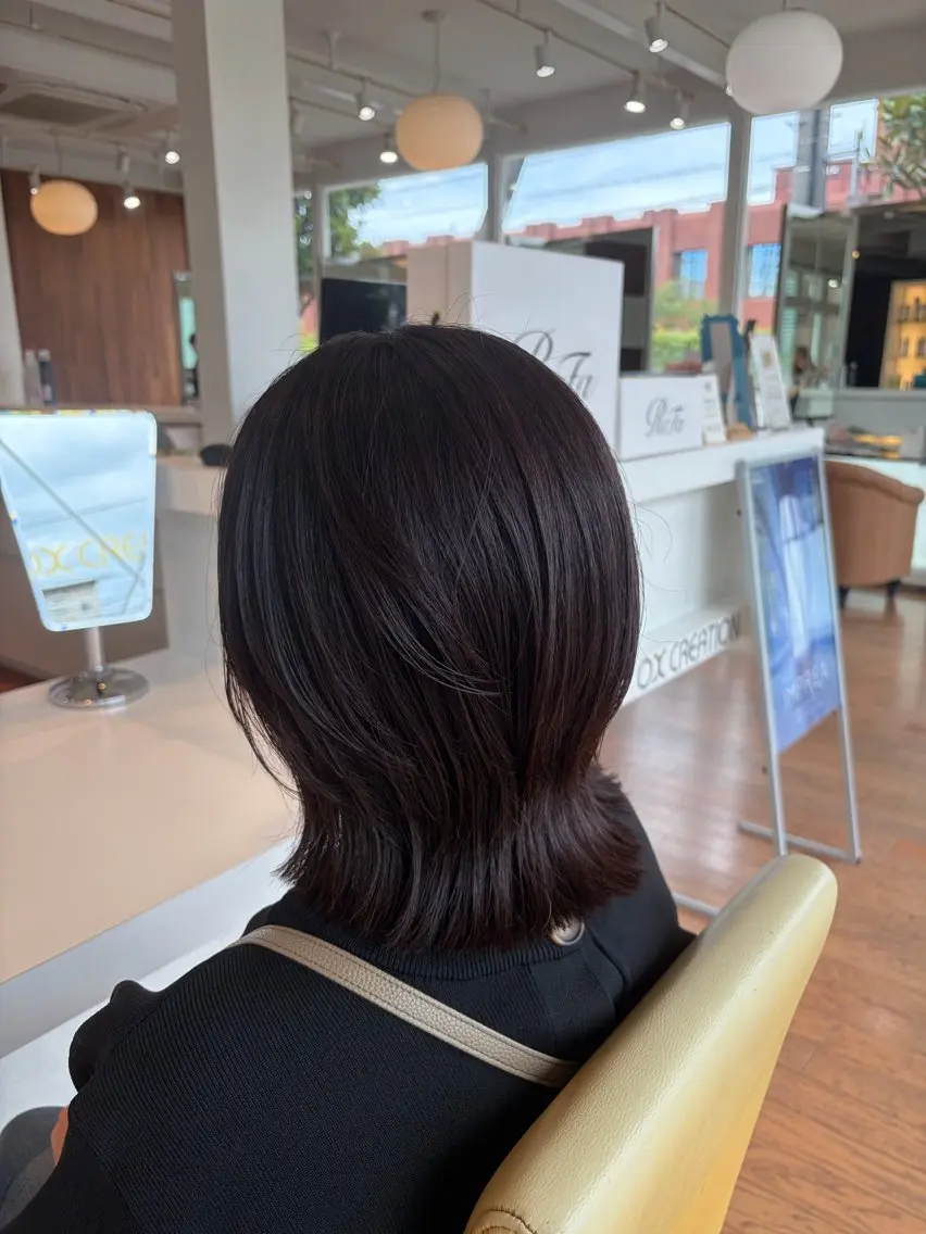 ミディアム カット ヘアカラー 髪質改善✨/伏見 ・深草/Yukiのヘアスタイル