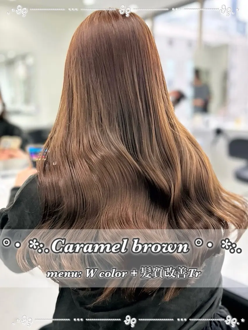 ロング カラー ヘアカラー 🧁透明感×モテ💞 WカラーNanamiのヘアスタイル