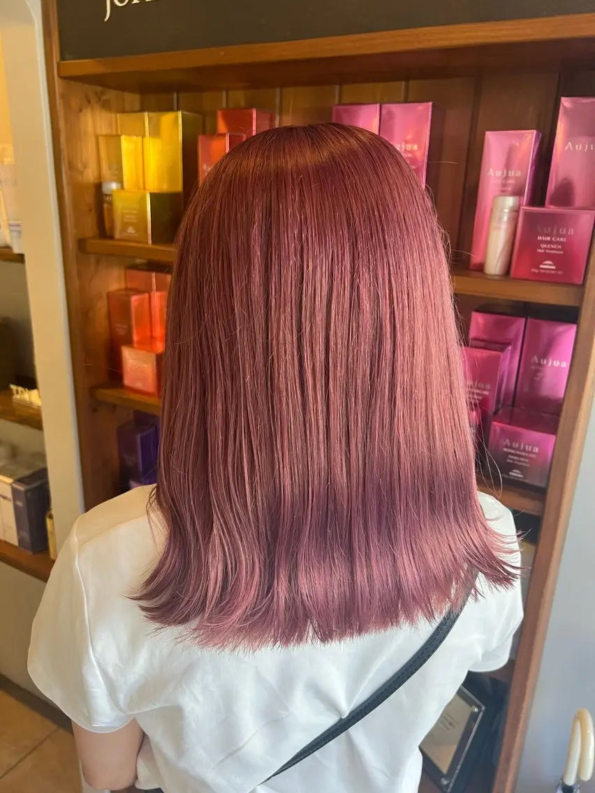 ミディアム カラー 森嶋　勇太/ Chailのヘアスタイル