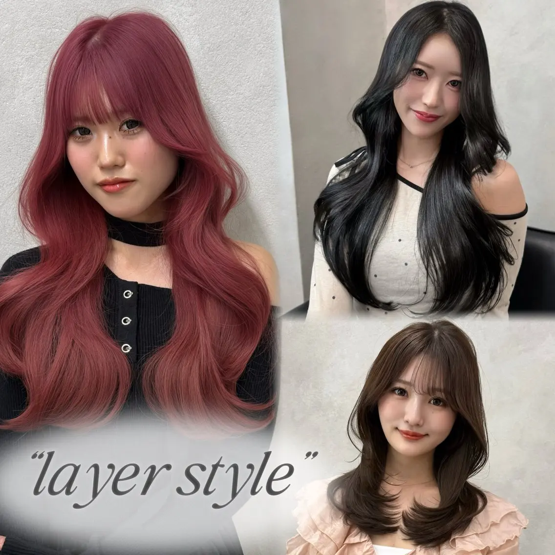 ロング 韓国風ヘア レイヤーカット 似合わせカット カット レイヤー／ハイトーン 🍎森貝洋亮🍎のヘアスタイル