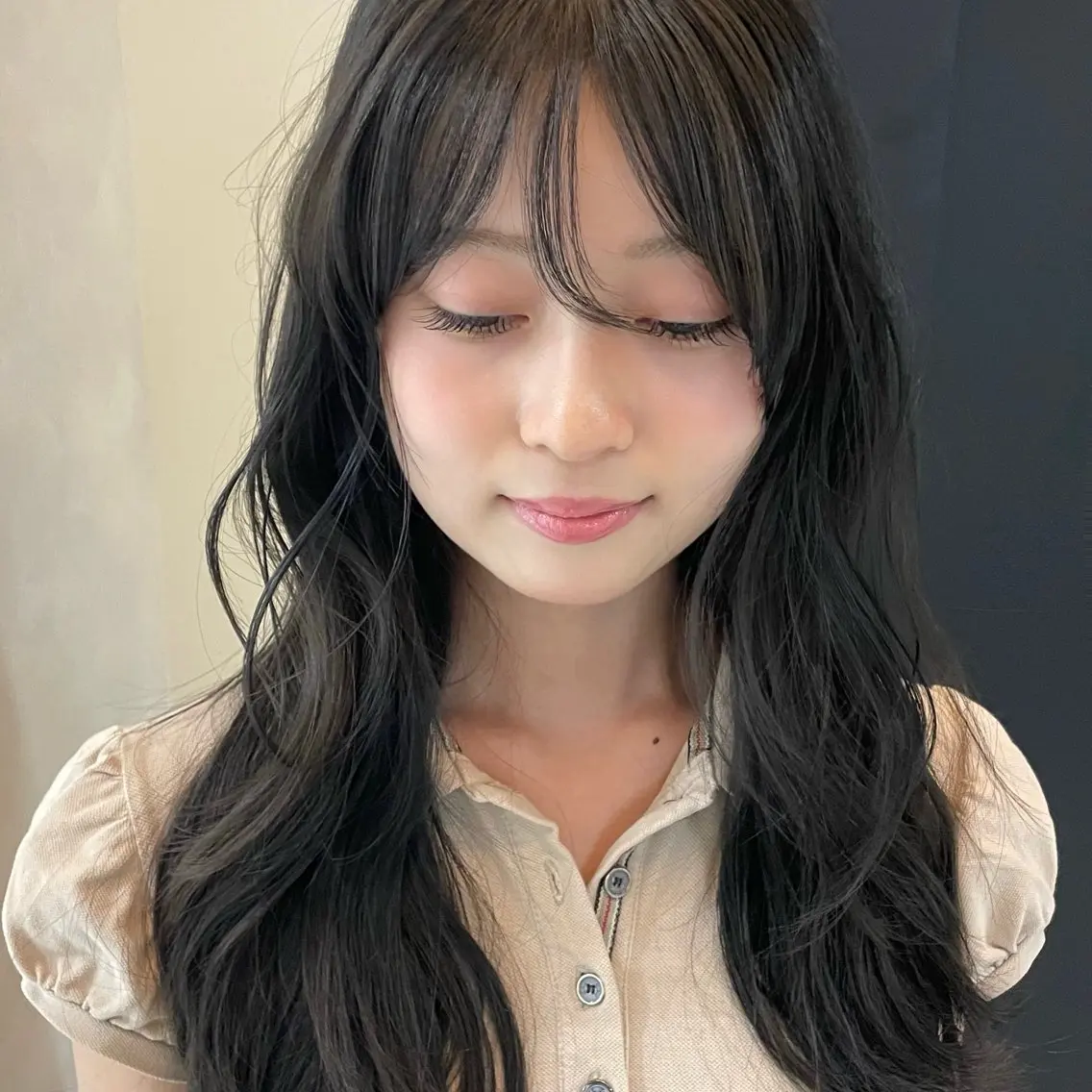 カラー ヘアカラー Kaho 心斎橋カラーモデルのヘアスタイル
