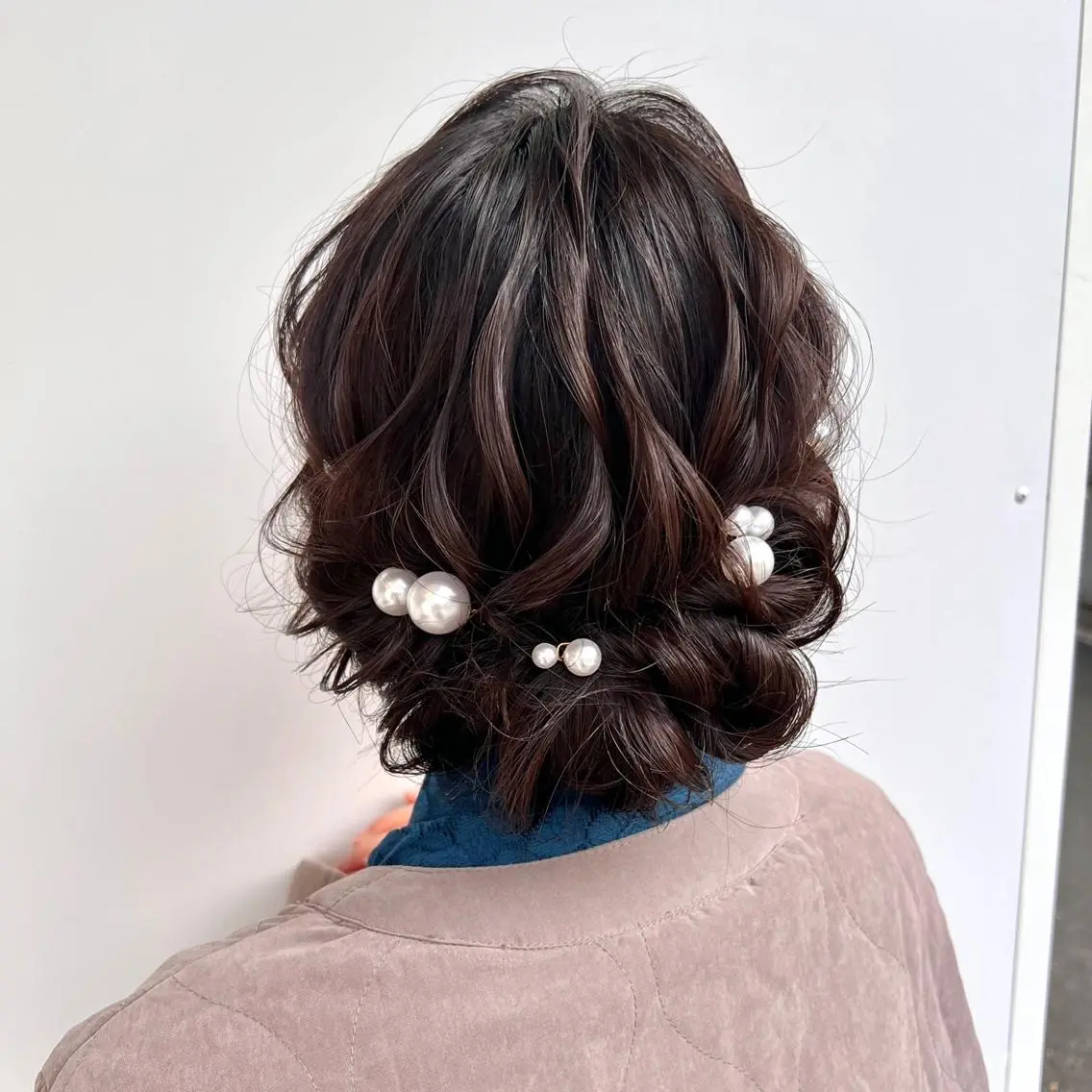 ミディアム ヘアアレンジ 結婚式・ブライダル ヘアセット 卒業式お呼ばれ🕊️ ヘアセット✴︎ミキのヘアスタイル