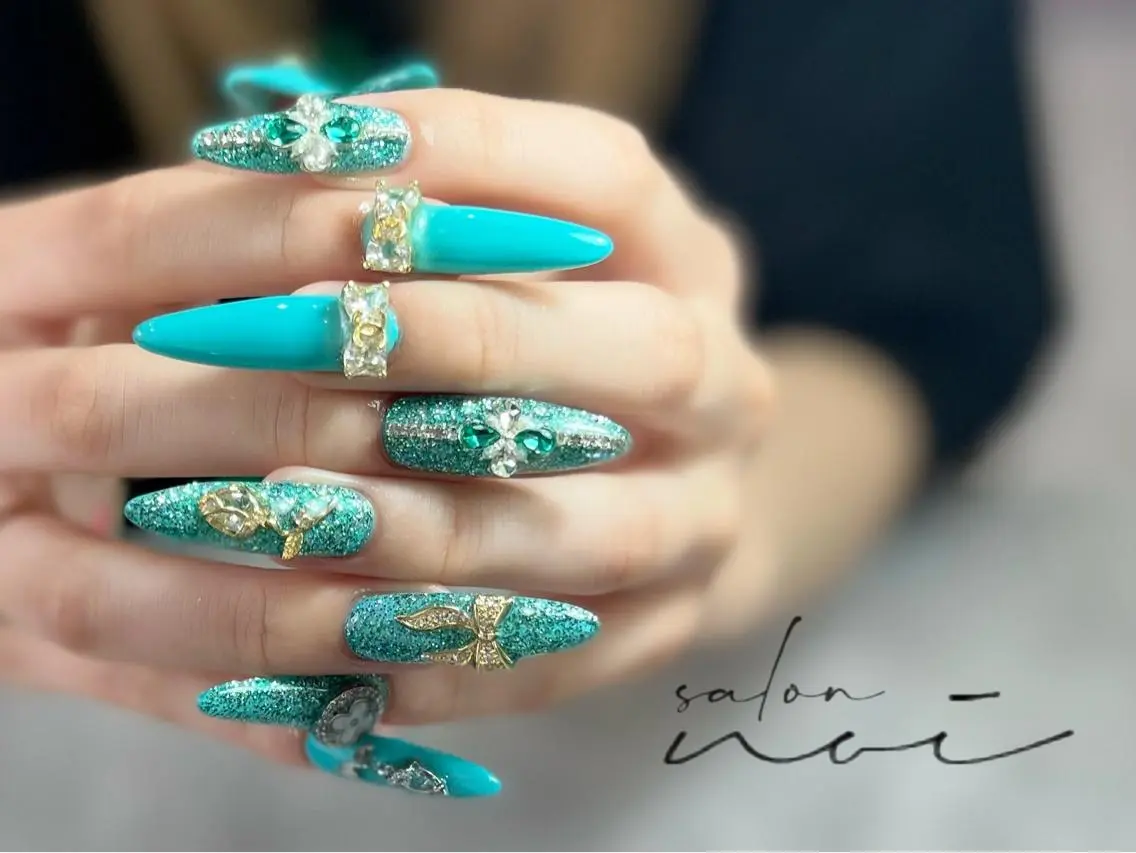 ネイル ロングネイル ハンドネイル salon noiのネイルデザイン