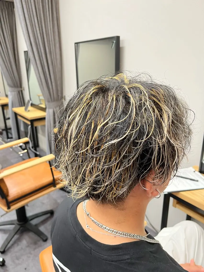 カラー パーマ メンズ mare宇部高前店 /スタッフモデルのヘアスタイル