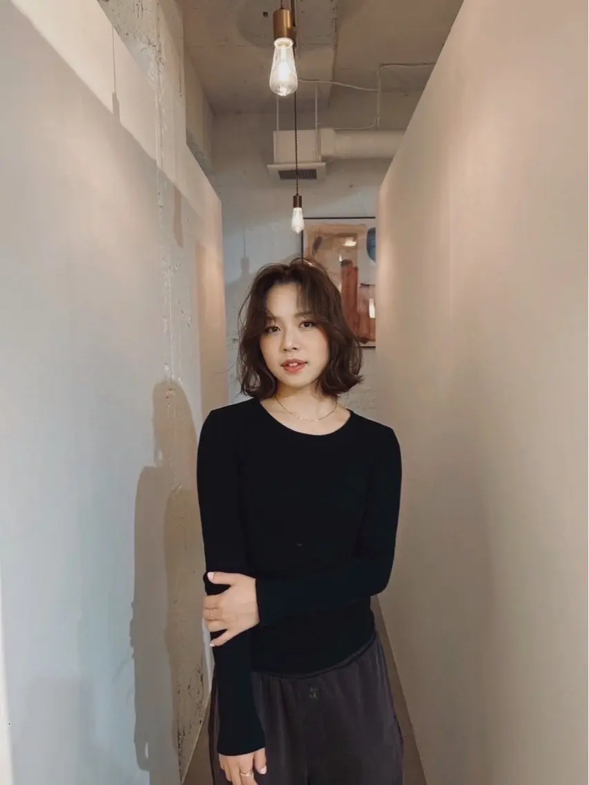 カラー ヘアアレンジ ブラウンカラー ウメキ ユウカのヘアスタイル