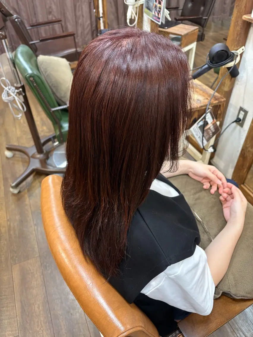 ロング カラー 元山 透明感艶カラー 🌻レイヤーカットのヘアスタイル