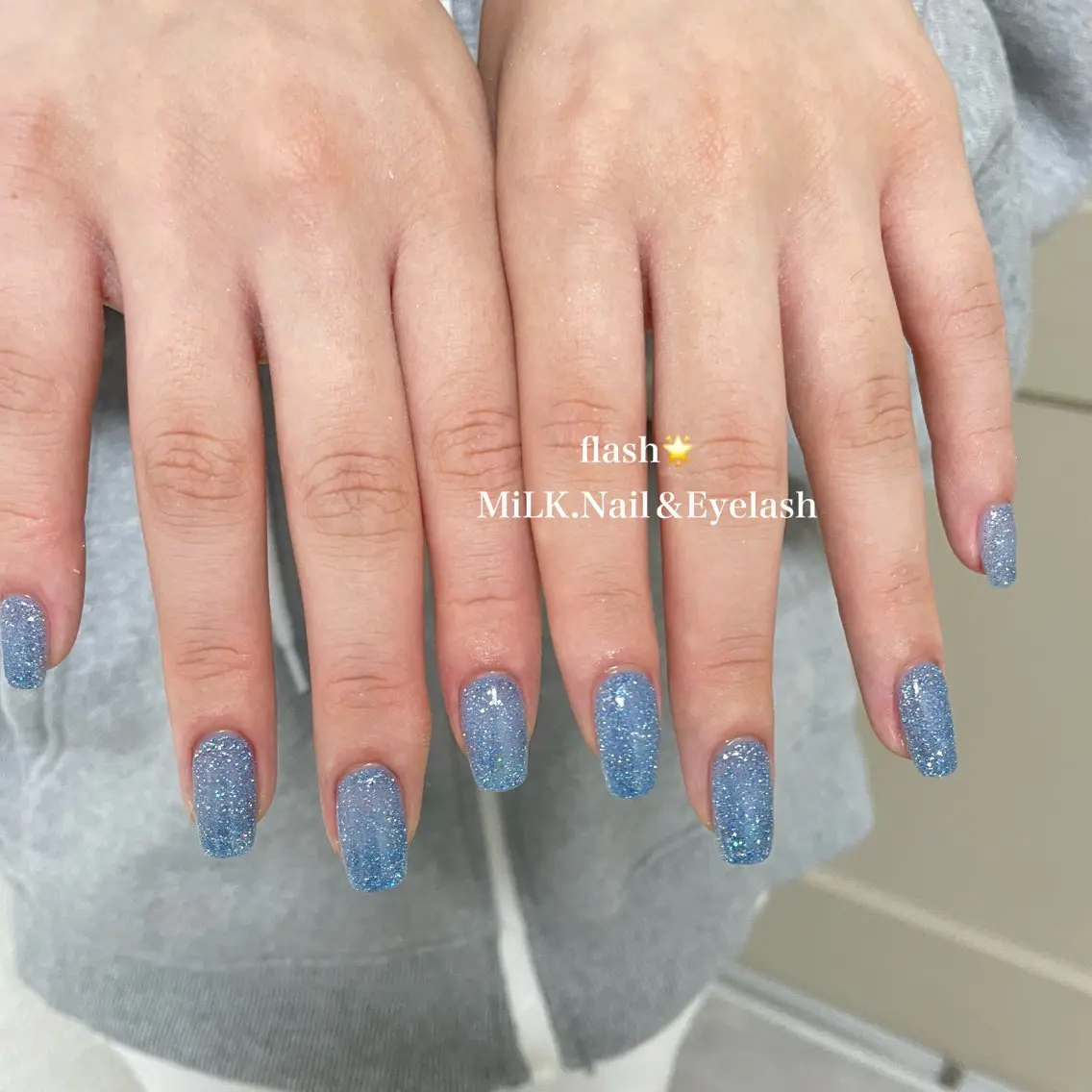 ネイル フラッシュネイル ハンドネイル MiLK. wakaのマツエク・マツパデザイン