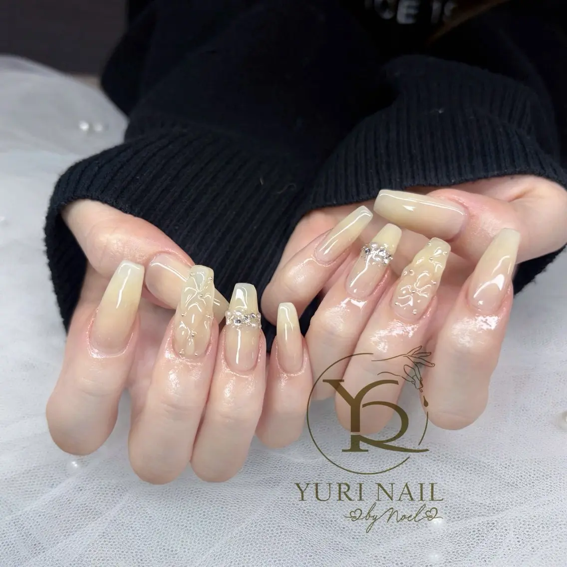 ネイル チークネイル フットネイル 韓国ネイル ニュアンスネイル オフィスネイル ハンドネイル フットネイル ハンドケア YURI Nail NARITAのネイルデザイン