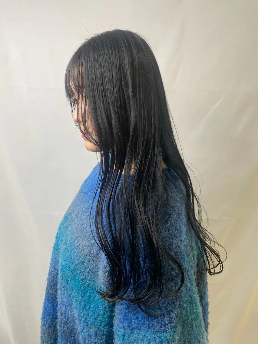 ロング カラー カット ヘアカラー トリートメント 鹿児島 聖来のヘアスタイル