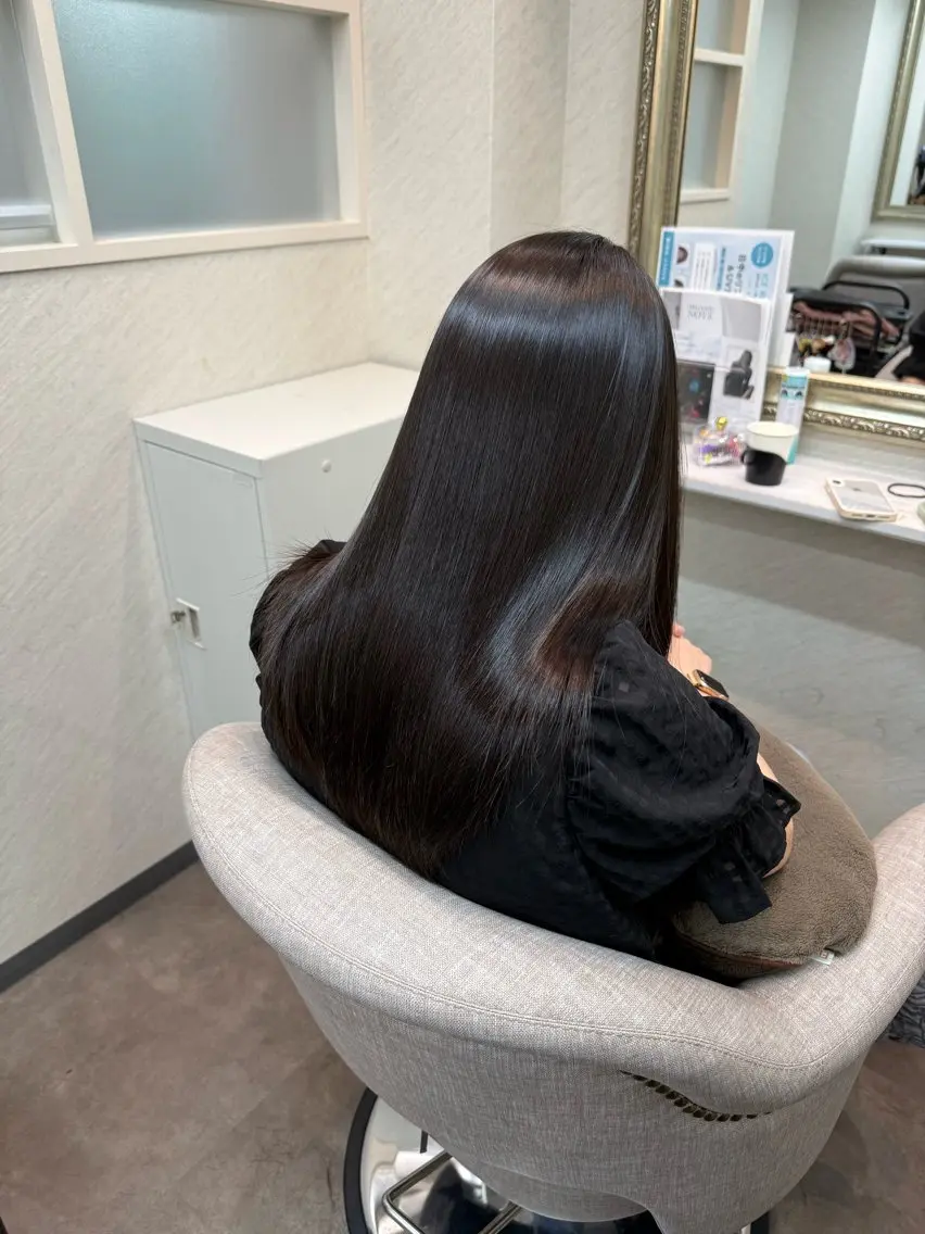 ロング カット トリートメント 髪質改善/縮毛矯正 アンナ🍊のヘアスタイル