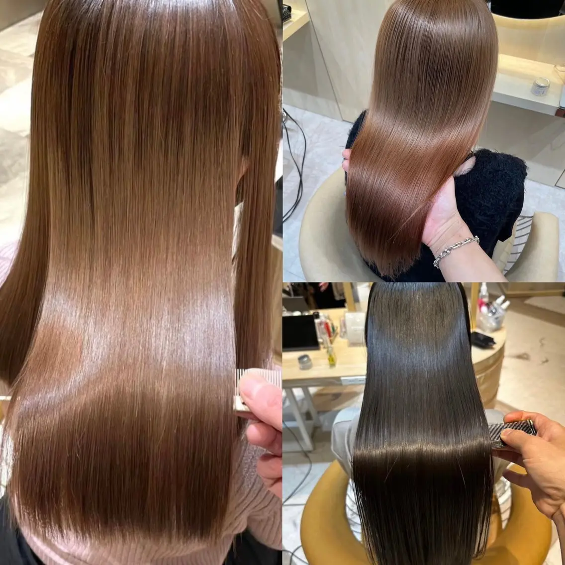 ロング カラー パーマ カット ヘアカラー トリートメント 似合わせレイヤー 髪質改善/柴木琴愛のヘアスタイル