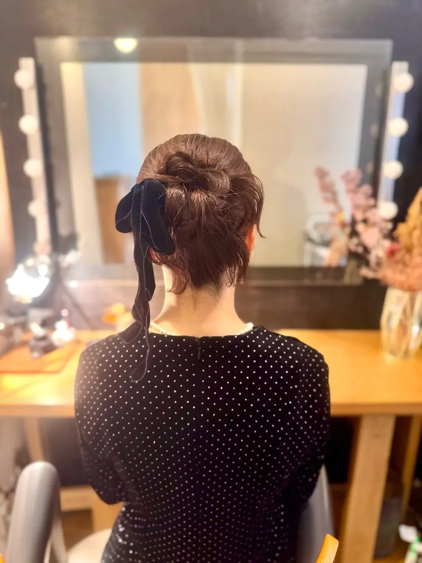 セミロング ヘアセット 札幌円山ヘアメイク/ バーガスのヘアスタイル