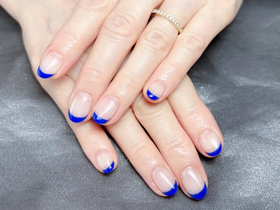 ネイル ハンドネイル H3 Nail Tsuki🦋💙のネイルデザイン