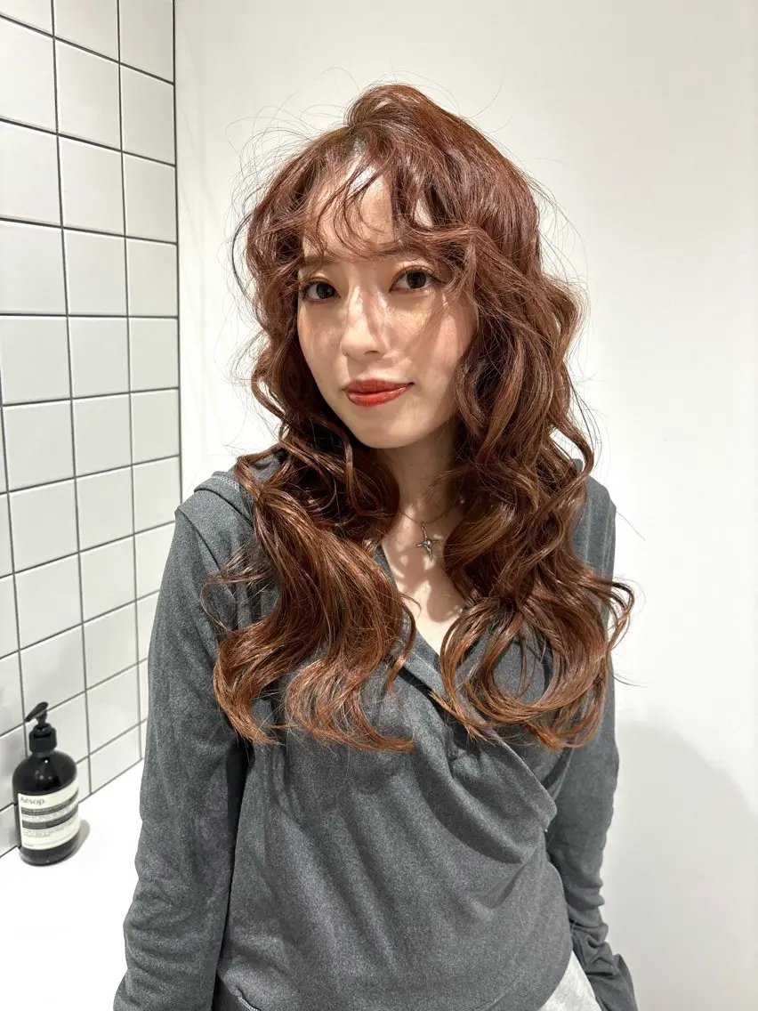 ロング カラー ヘアアレンジ MANA/上野/ カラーモデル🖤✨のヘアスタイル