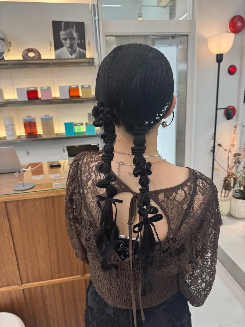 ロング ヘアアレンジ ヘアセット MIES amane(アマネ)のヘアスタイル