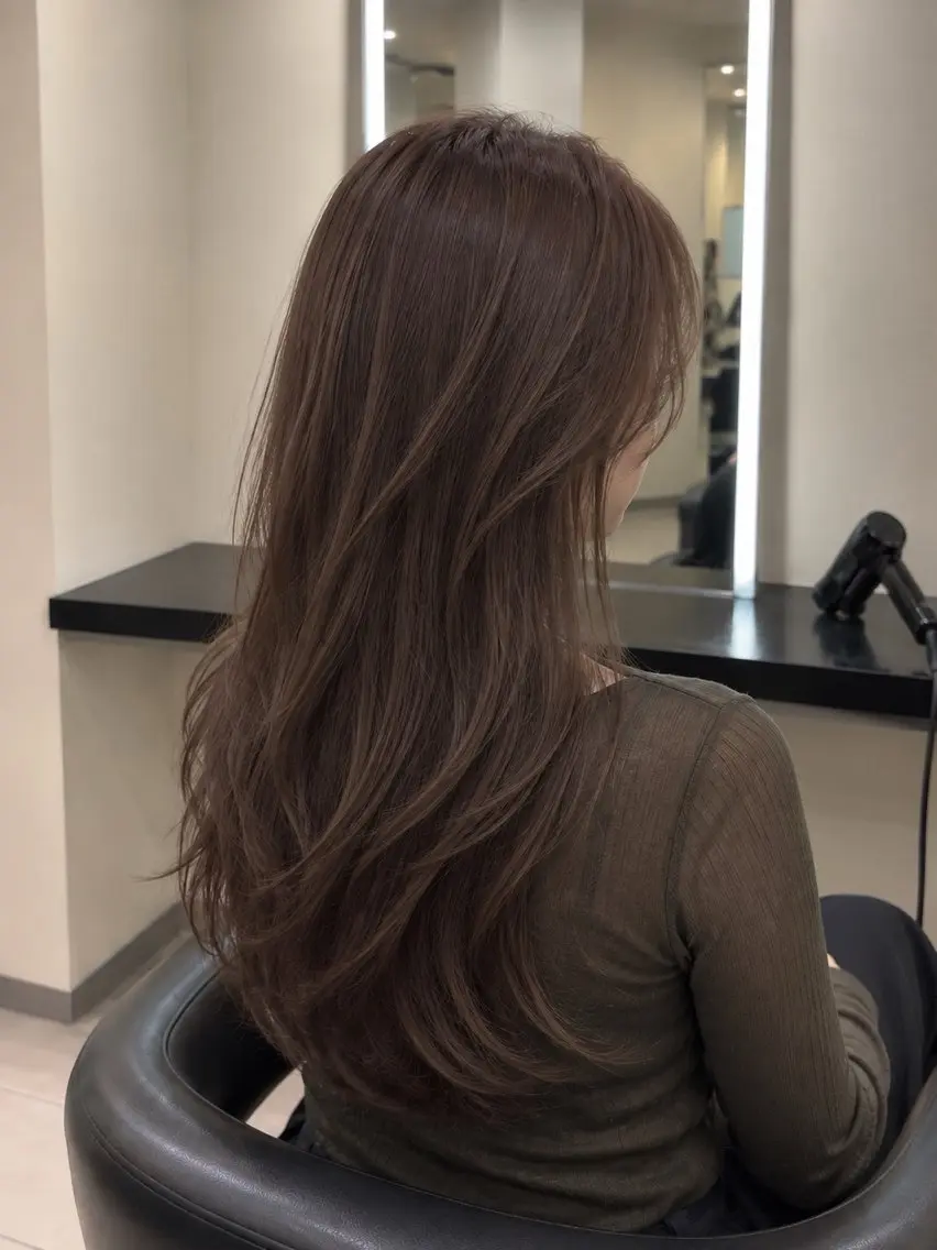 ミディアム カラー ブラウンカラー トリートメント 🌈ウルトワ水素 髪質改善naru🌈のヘアスタイル