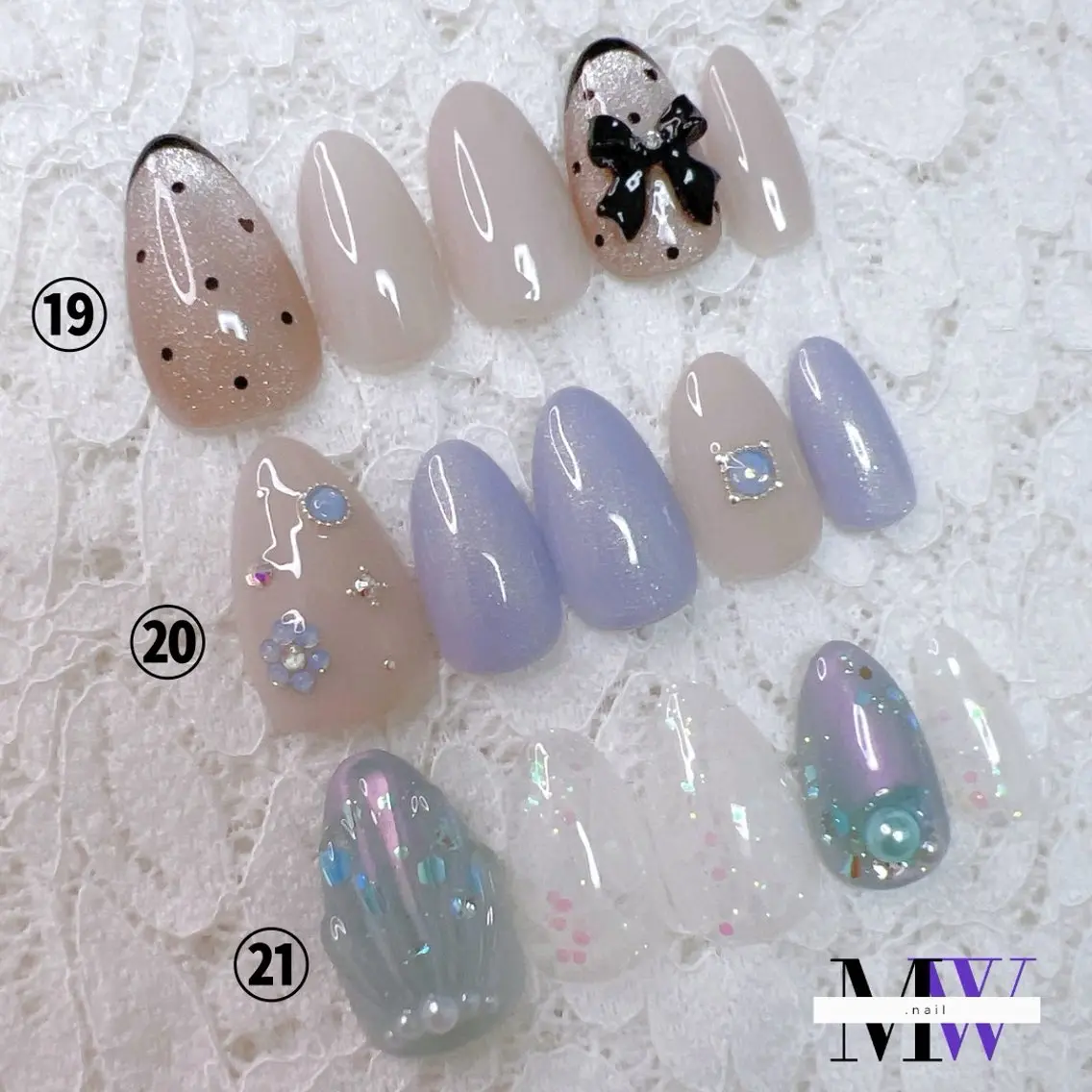 ネイル アートネイル ハンドネイル MW .nailのネイルデザイン