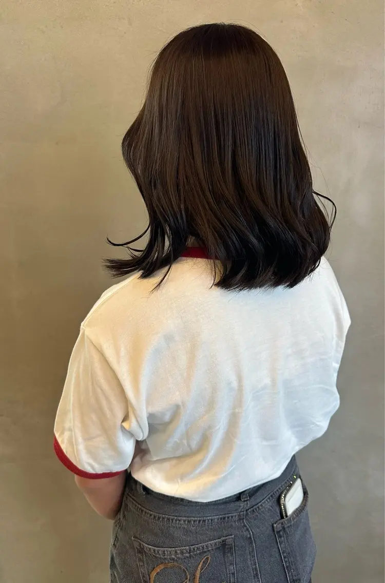 ミディアム カラー ブラウンカラー 透明感カラー ナチュラルブラウン ヘアカラー 巽 滉太のヘアスタイル