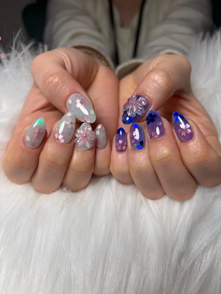 ネイル 桜ネイル ハンドネイル haac nailsのネイルデザイン