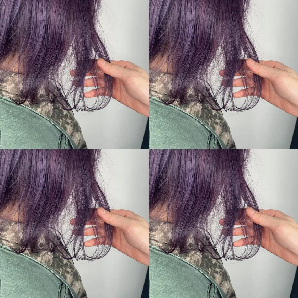 ミディアム パープルカラー ヘアカラー 佐藤 香太のヘアスタイル