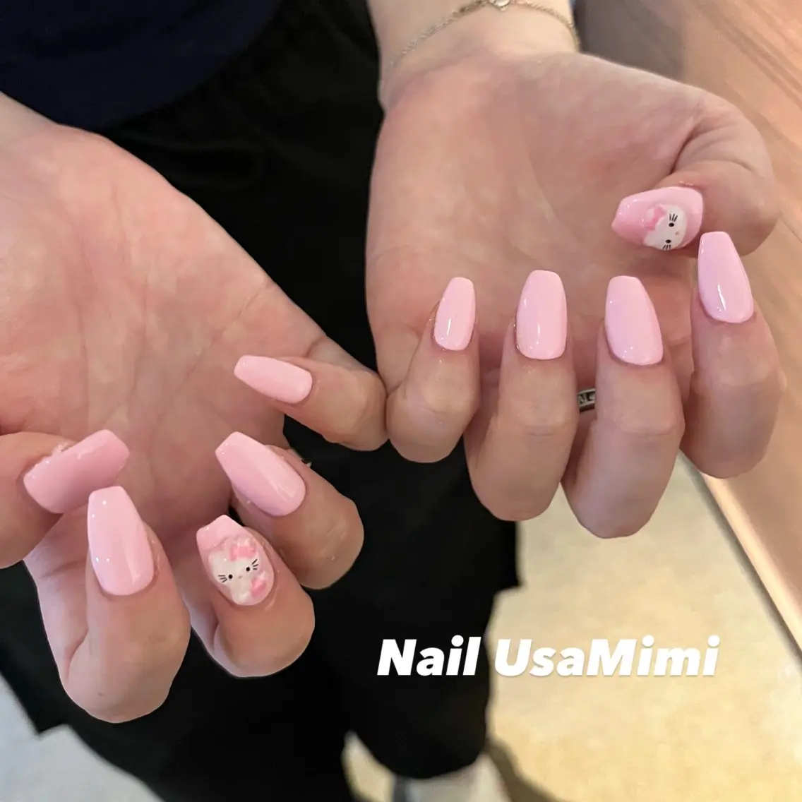 ネイル ピンク ハンドネイル Nail Usa Mimi ASAKOのネイルデザイン