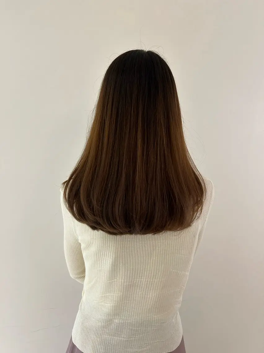 ロング 田中 樹奈のヘアスタイル