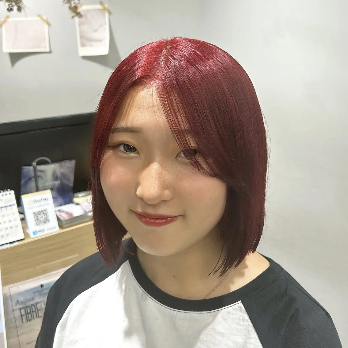 ショート ボブ 韓国ヘア×レイヤー カット/上田丈也のヘアスタイル