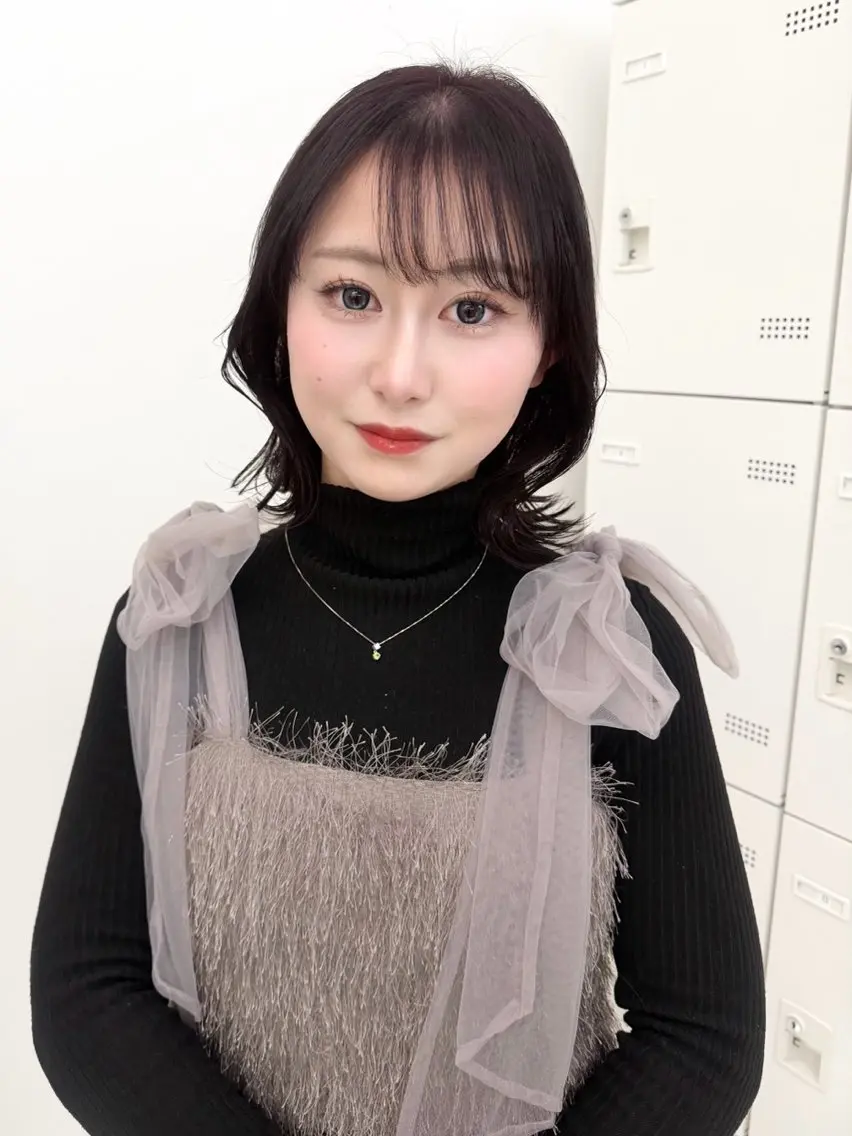 ミディアム カラー ヘアアレンジ カット ヘアカラー トリートメント ヘッドスパ ヘアセット 縮毛矯正🤍 盛れるボブ/ひかりのヘアスタイル