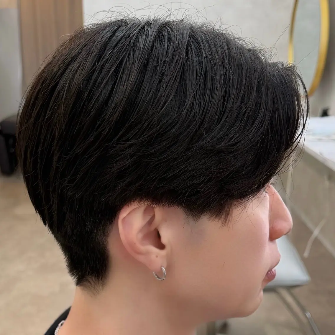 メンズ カット パーマ ニュアンスパーマ🌀 毛流れ🩶イザベラのヘアスタイル