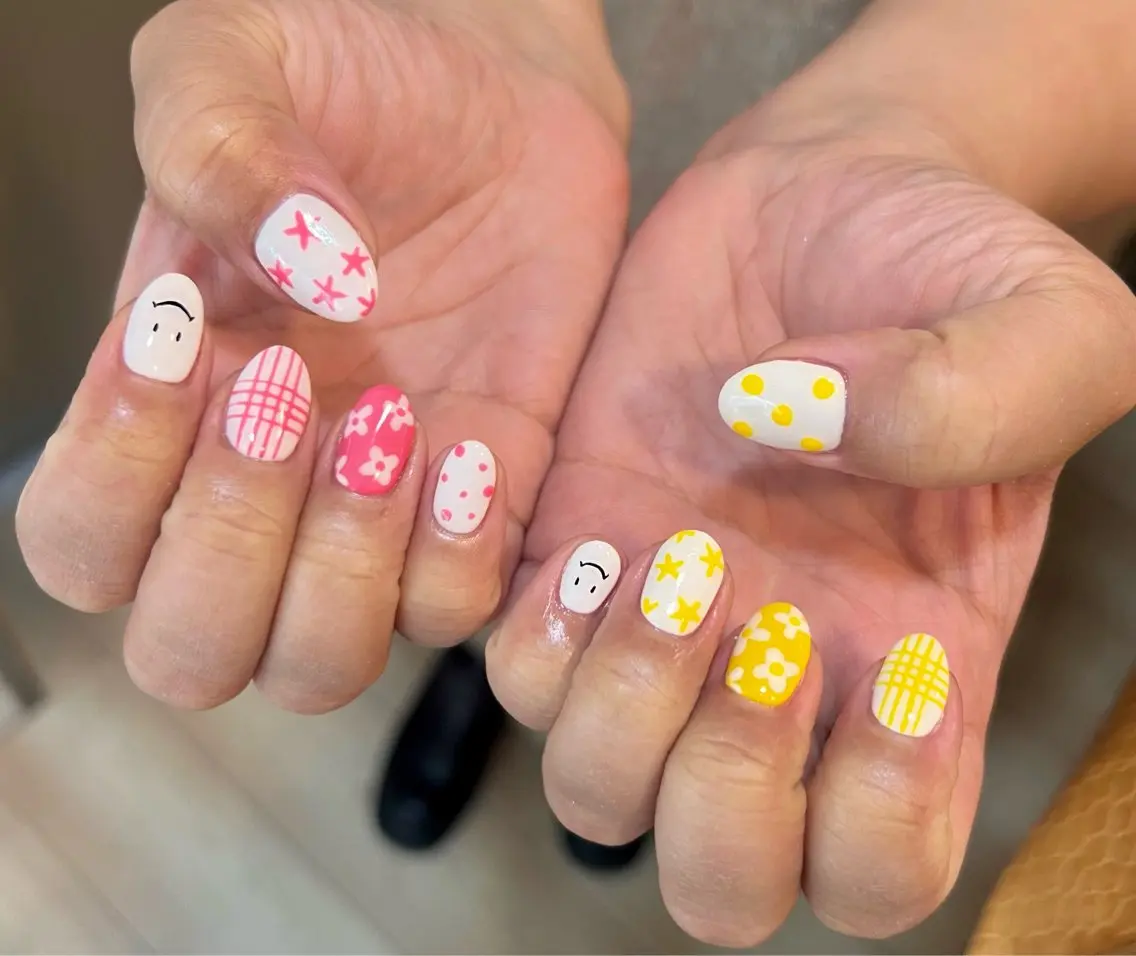 ネイル 持ち込み いちじゅう あおいのネイルデザイン