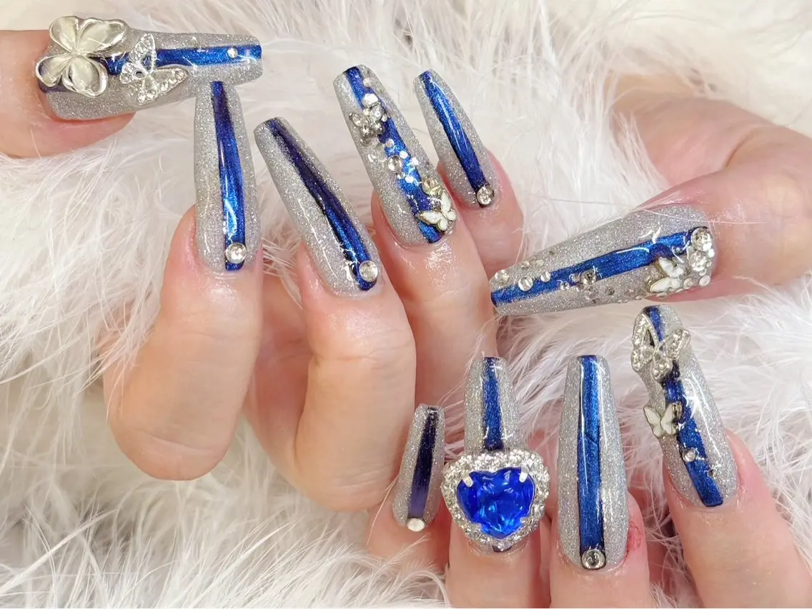 ネイル アートネイル フラッシュネイル フラワーネイル ジェルネイル ガーリー Puti nailのネイルデザイン