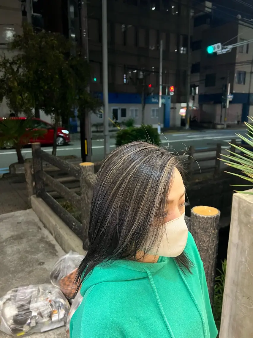 ハイライト(ブリーチ回数相談)+オンカラーの写真