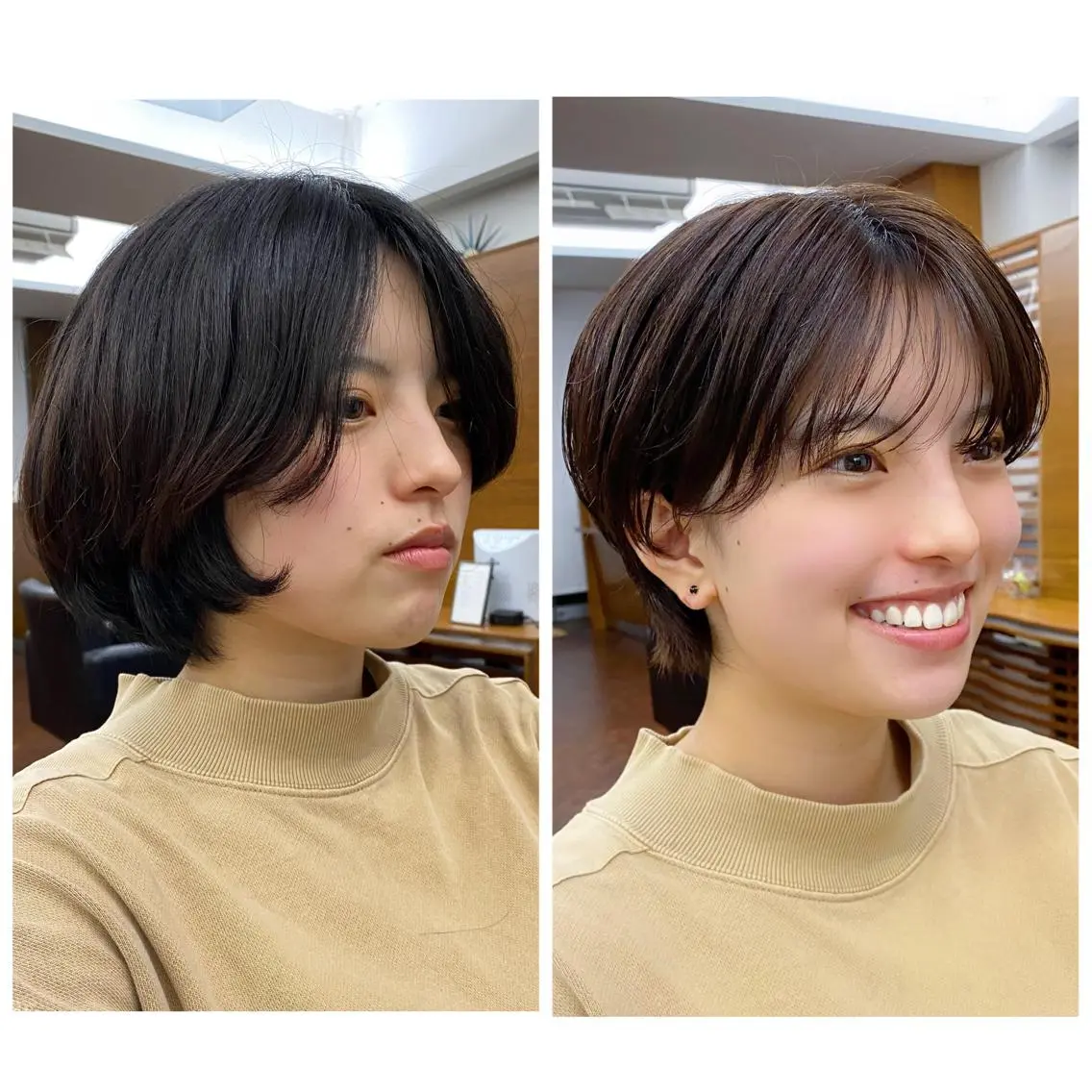 ショート 似合わせレイヤー/ ケアパーマ/高倉のヘアスタイル