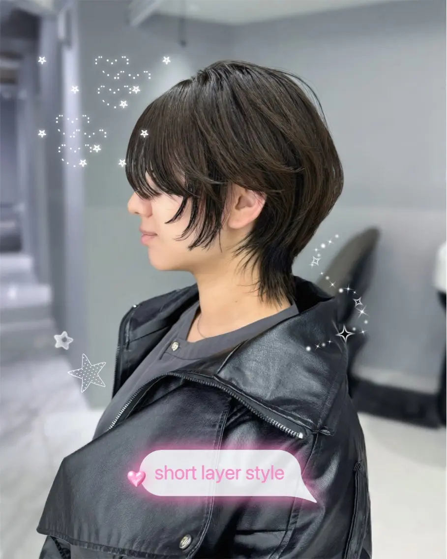 🌈小顔効果抜群❣️ショートカット➕プレミアムトリートメント✨の写真