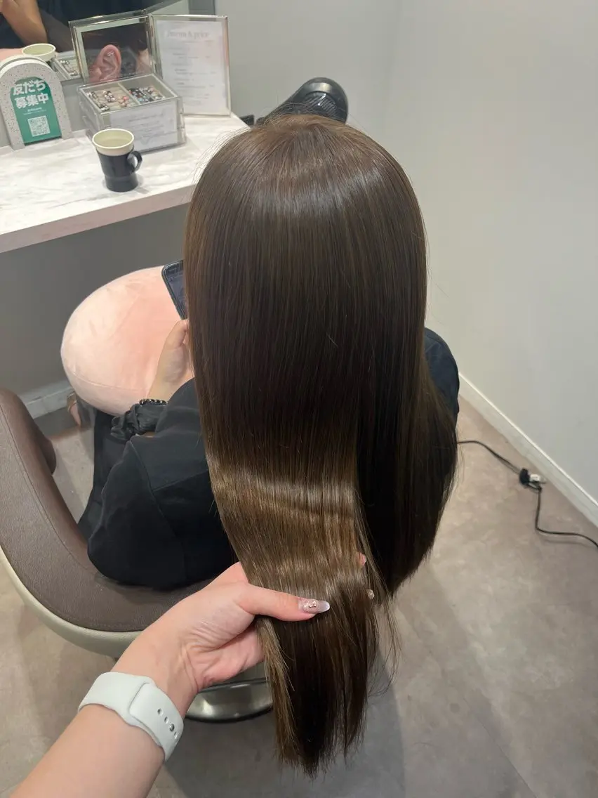 ロング ヘアカラー トリートメント ayane 🩵のヘアスタイル