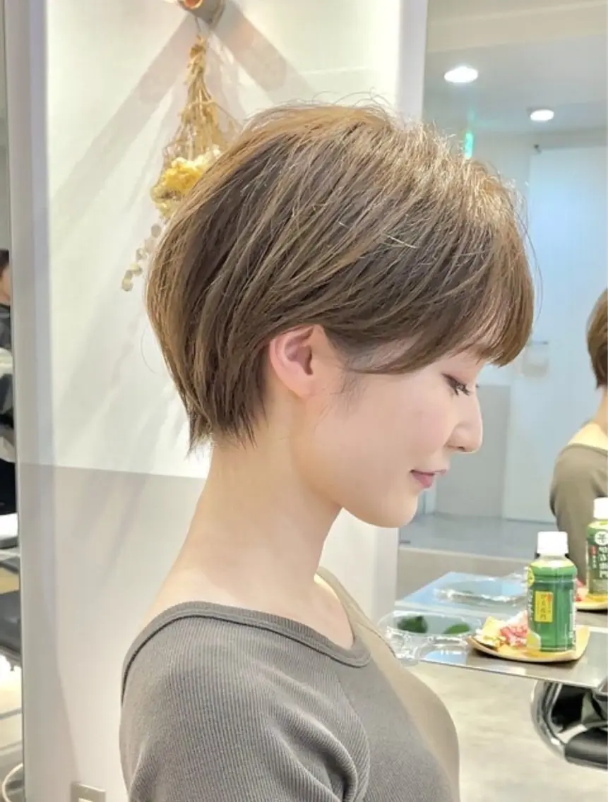ショート ショートヘア カット トリートメント あいこ/ハンサムショ ート無料/蔵前🌷のヘアスタイル