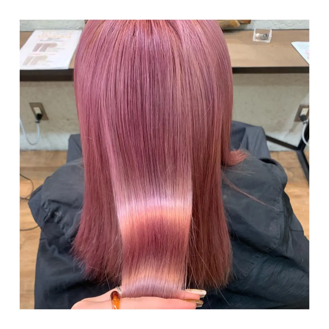 ロング カラー ヘアカラー あべ ゆうかのヘアスタイル